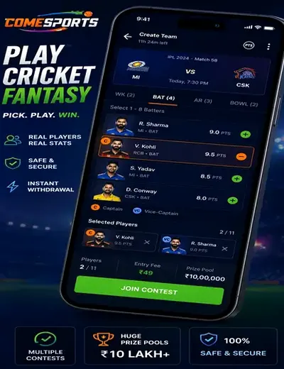 Crazytimetoday (crazytime today) fantasy cricket & matchday visual 2